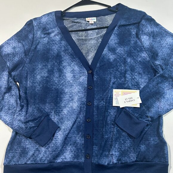BRAND NEW - Lularoe Small Cheryl Lightweight Cardigan Sweater - Blue - Picture 1 of 4